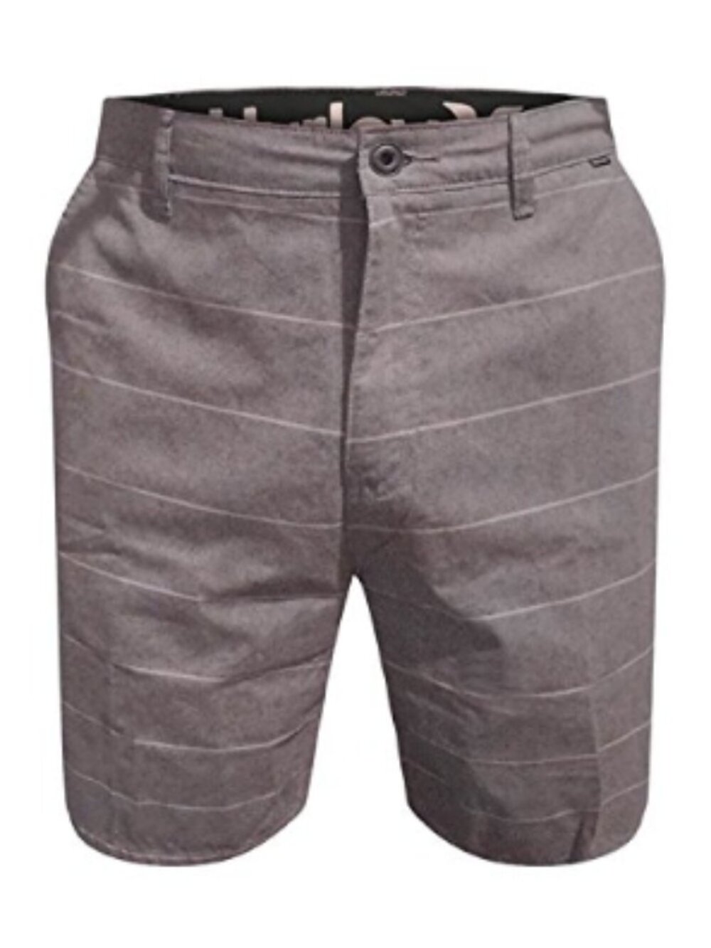 NWT sz 36 Mens Hurley Heather Grey Stripe Porter Walking Shorts 9" Inseam